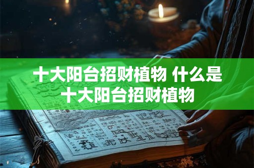 十大阳台招财植物 什么是十大阳台招财植物