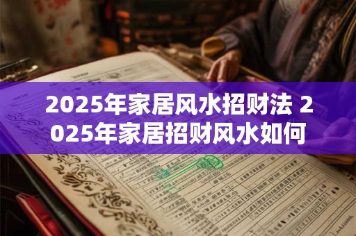2025年家居风水招财法 2025年家居招财风水如何