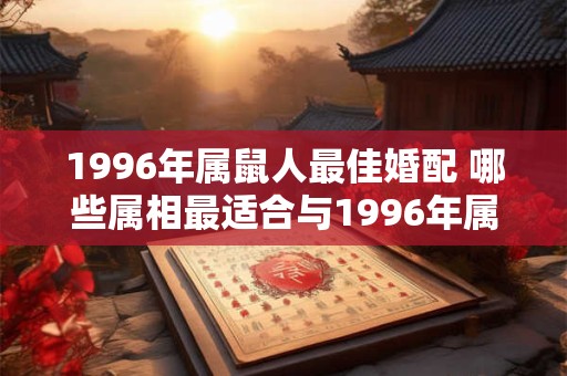 1996年属鼠人最佳婚配 哪些属相最适合与1996年属鼠人结婚