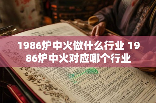 1986炉中火做什么行业 1986炉中火对应哪个行业