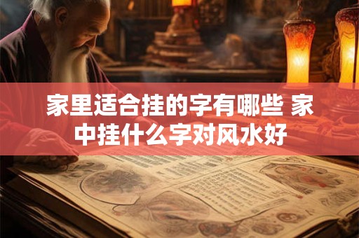 家里适合挂的字有哪些 家中挂什么字对风水好