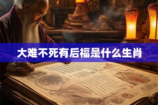 大难不死有后福是什么生肖