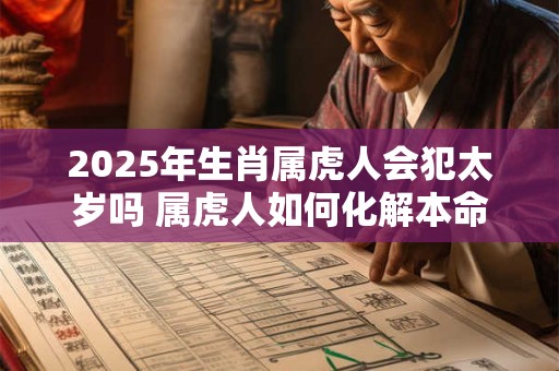 2025年生肖属虎人会犯太岁吗 属虎人如何化解本命年厄运