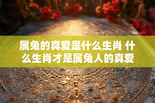 属兔的真爱是什么生肖 什么生肖才是属兔人的真爱