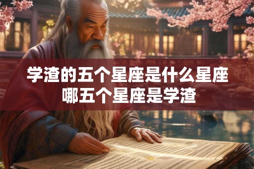 学渣的五个星座是什么星座 哪五个星座是学渣