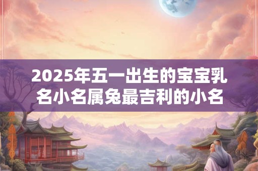 2025年五一出生的宝宝乳名小名属兔最吉利的小名