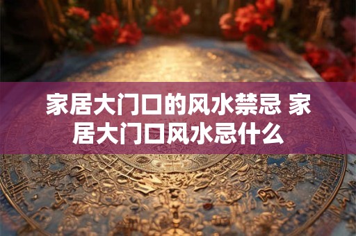 家居大门口的风水禁忌 家居大门口风水忌什么