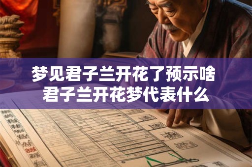 梦见君子兰开花了预示啥 君子兰开花梦代表什么
