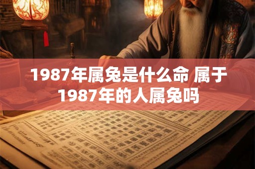 1987年属兔是什么命 属于1987年的人属兔吗
