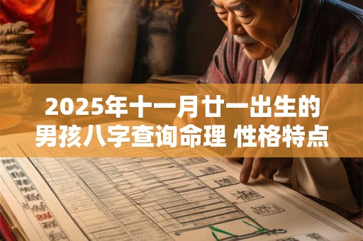 2025年十一月廿一出生的男孩八字查询命理 性格特点详解
