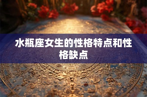 水瓶座女生的性格特点和性格缺点