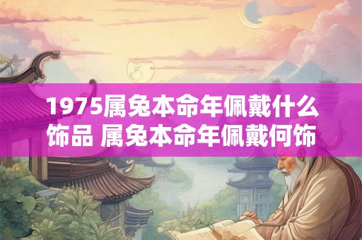 1975属兔本命年佩戴什么饰品 属兔本命年佩戴何饰品