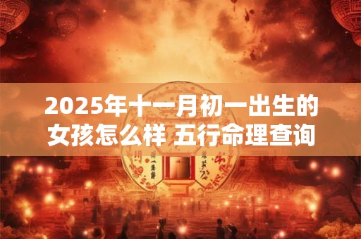 2025年十一月初一出生的女孩怎么样 五行命理查询