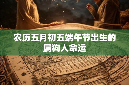 农历五月初五端午节出生的属狗人命运