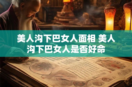 美人沟下巴女人面相 美人沟下巴女人是否好命