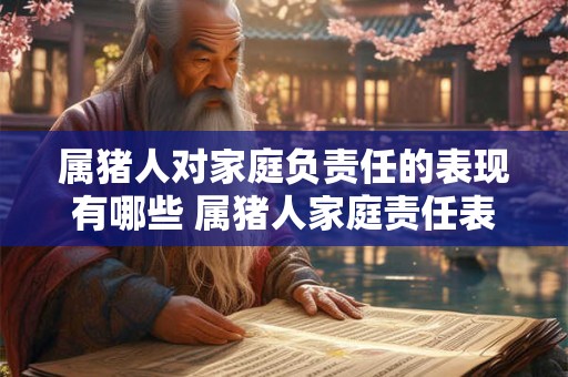 属猪人对家庭负责任的表现有哪些 属猪人家庭责任表现有何