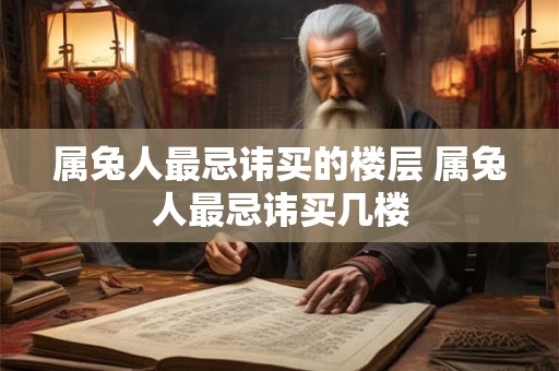 属兔人最忌讳买的楼层 属兔人最忌讳买几楼