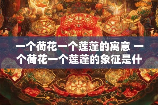 一个荷花一个莲蓬的寓意 一个荷花一个莲蓬的象征是什么