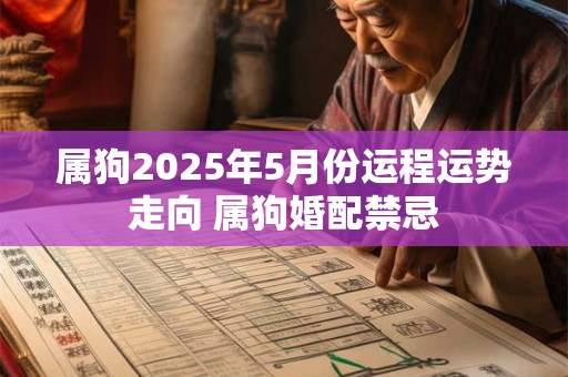 属狗2025年5月份运程运势走向 属狗婚配禁忌
