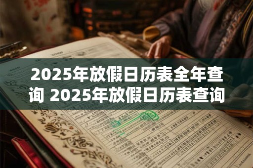 2025年放假日历表全年查询 2025年放假日历表查询