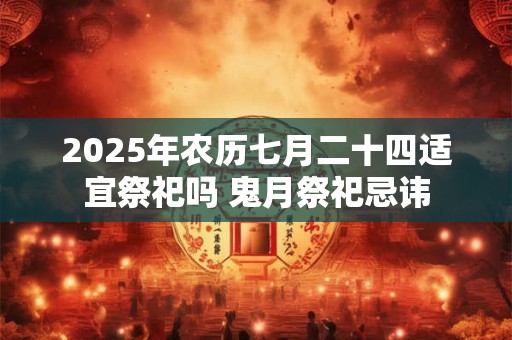 2025年农历七月二十四适宜祭祀吗 鬼月祭祀忌讳