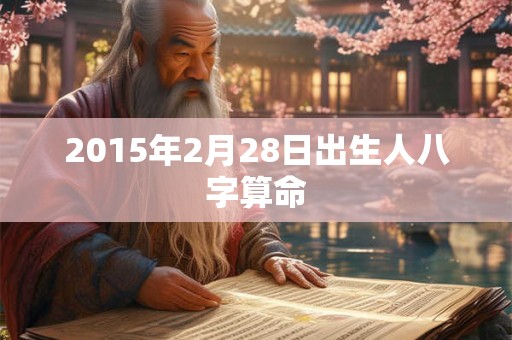 2015年2月28日出生人八字算命