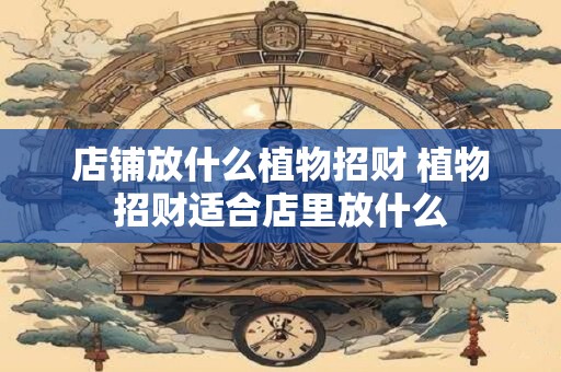 店铺放什么植物招财 植物招财适合店里放什么