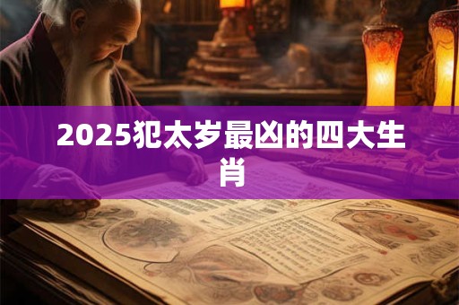 2025犯太岁最凶的四大生肖