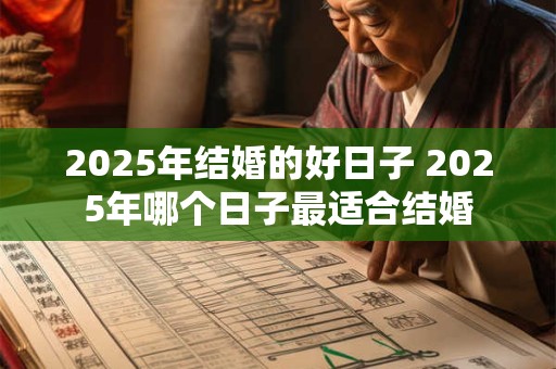 2025年结婚的好日子 2025年哪个日子最适合结婚