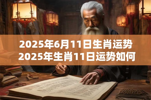 2025年6月11日生肖运势 2025年生肖11日运势如何
