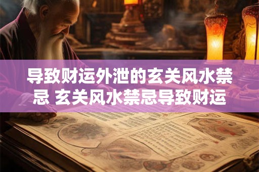 导致财运外泄的玄关风水禁忌 玄关风水禁忌导致财运外泄