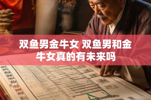 双鱼男金牛女 双鱼男和金牛女真的有未来吗
