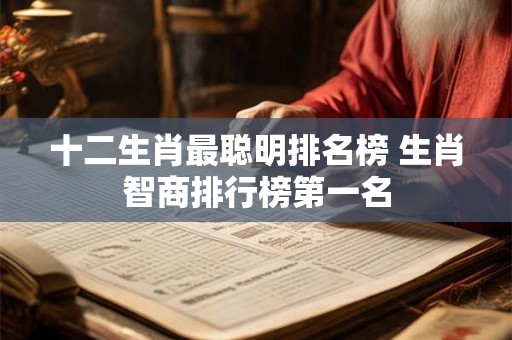 十二生肖最聪明排名榜 生肖智商排行榜第一名 十二生肖最聪明排名榜 生肖智商排行榜第一名