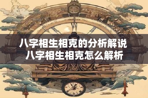 八字相生相克的分析解说 八字相生相克怎么解析