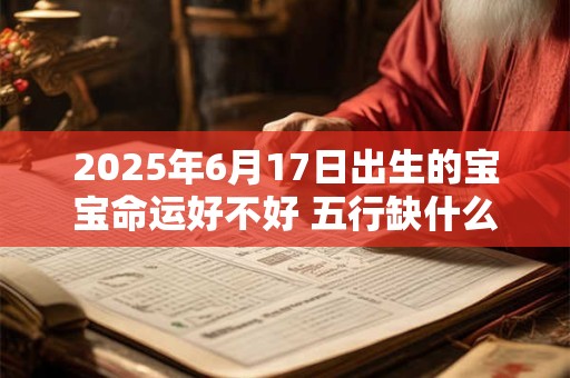2025年6月17日出生的宝宝命运好不好 五行缺什么