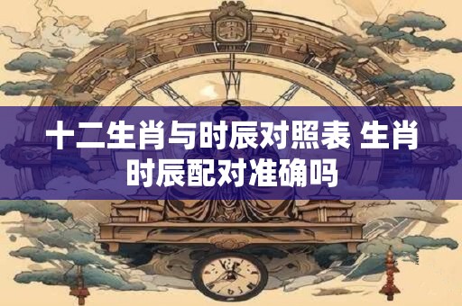 十二生肖与时辰对照表 生肖时辰配对准确吗