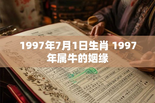1997年7月1日生肖 1997年属牛的姻缘