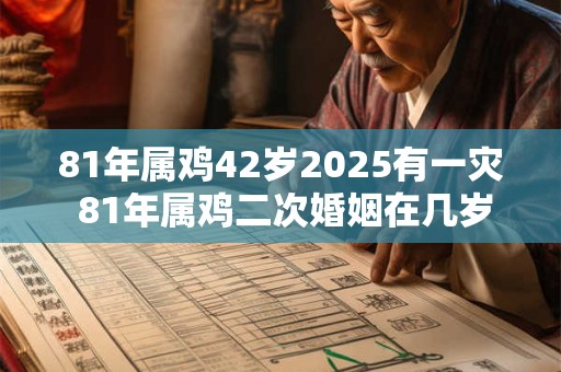 81年属鸡42岁2025有一灾 81年属鸡二次婚姻在几岁