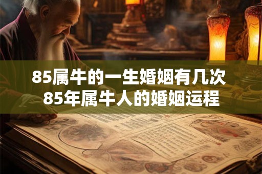 85属牛的一生婚姻有几次 85年属牛人的婚姻运程