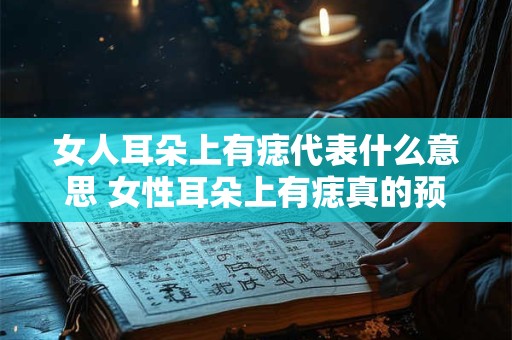女人耳朵上有痣代表什么意思 女性耳朵上有痣真的预示什么