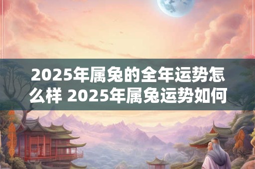 2025年属兔的全年运势怎么样 2025年属兔运势如何