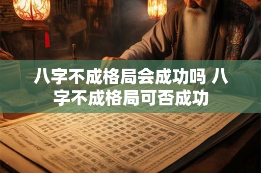八字不成格局会成功吗 八字不成格局可否成功