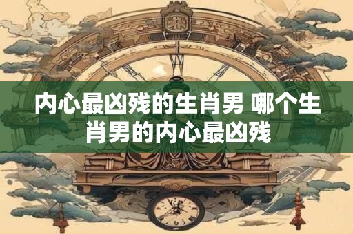 内心最凶残的生肖男 哪个生肖男的内心最凶残