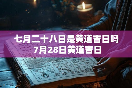 七月二十八日是黄道吉日吗 7月28日黄道吉日