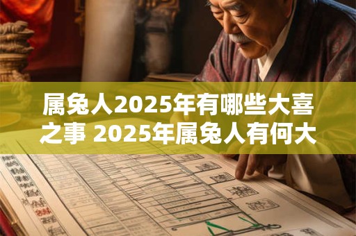 属兔人2025年有哪些大喜之事 2025年属兔人有何大喜