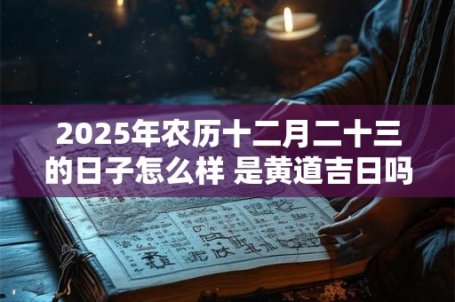 2025年农历十二月二十三的日子怎么样 是黄道吉日吗