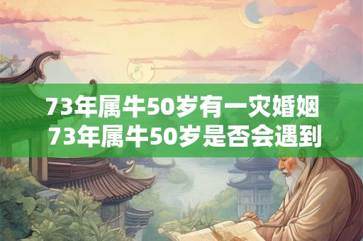 73年属牛50岁有一灾婚姻 73年属牛50岁是否会遇到婚姻灾难 73年属牛50岁有一灾婚姻 73年属牛50岁是否会遇到婚姻灾难