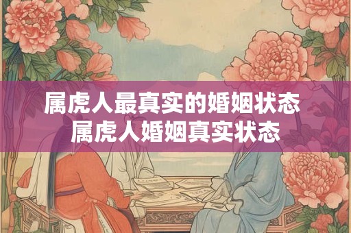 属虎人最真实的婚姻状态 属虎人婚姻真实状态