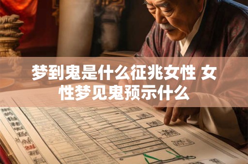 梦到鬼是什么征兆女性 女性梦见鬼预示什么