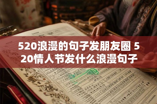 520浪漫的句子发朋友圈 520情人节发什么浪漫句子